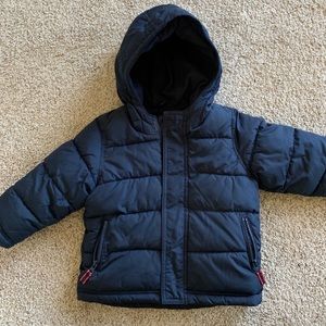 Toddler Puffer Coat Navy Blue 2T